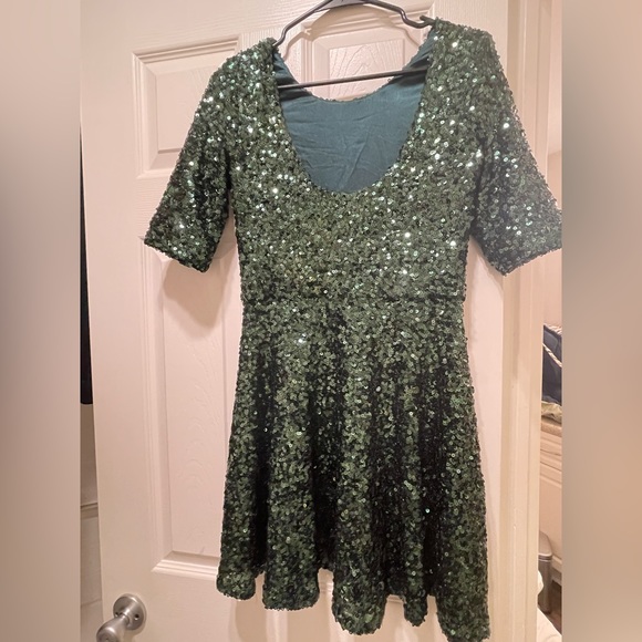 French connection sequins dress green - Picture 9 of 11